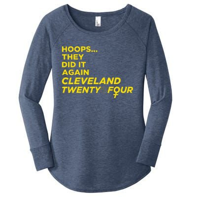 Hoops They Did It Again Cleveland Twenty Four Women's Perfect Tri Tunic Long Sleeve Shirt