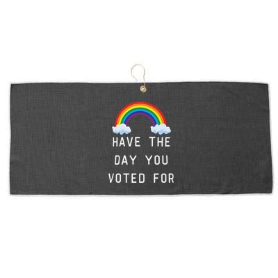 Have The Day You Voted For Large Microfiber Waffle Golf Towel