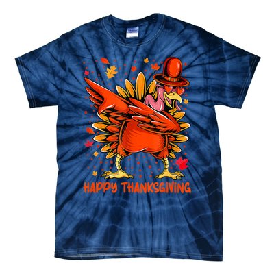 Happy Turkey Day Shirt Cute Little Pilgrim Gift Thanksgiving Tie-Dye T-Shirt