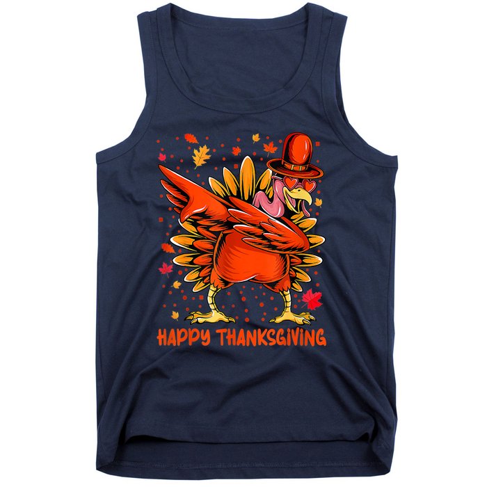 Happy Turkey Day Shirt Cute Little Pilgrim Gift Thanksgiving Tank Top