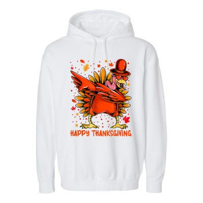 Happy Turkey Day Shirt Cute Little Pilgrim Gift Thanksgiving Garment-Dyed Fleece Hoodie