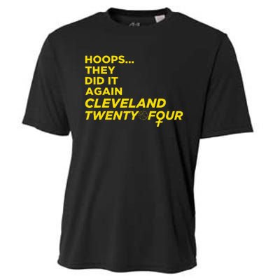 Hoops They Did It Again Cleveland Twenty Four Cooling Performance Crew T-Shirt