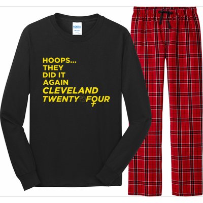 Hoops They Did It Again Cleveland Twenty Four Long Sleeve Pajama Set