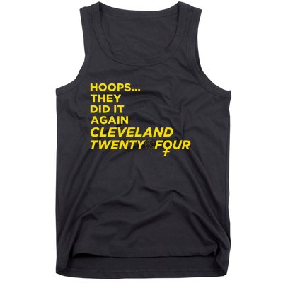 Hoops They Did It Again Cleveland Twenty Four Tank Top