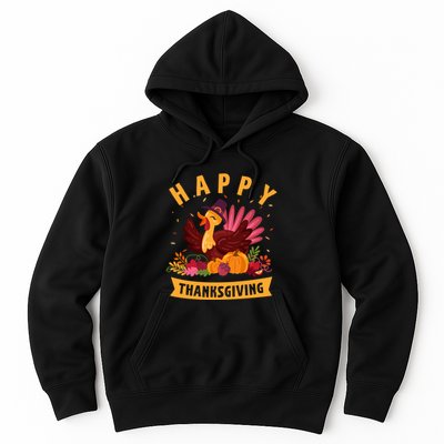 Happy Thanksgiving Dinner Turkey Lover Hoodie
