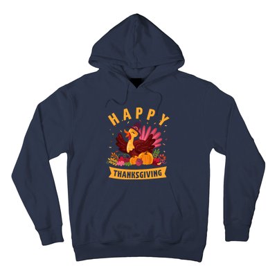 Happy Thanksgiving Dinner Turkey Lover Hoodie