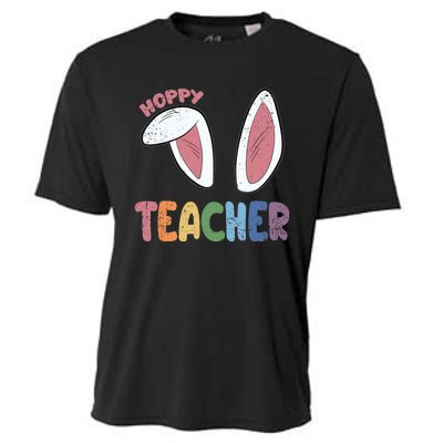 Hoppy Teacher Easter Cute Rabbit Spring Cooling Performance Crew T-Shirt