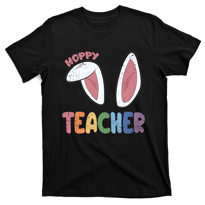 Hoppy Teacher Easter Cute Rabbit Spring T-Shirt