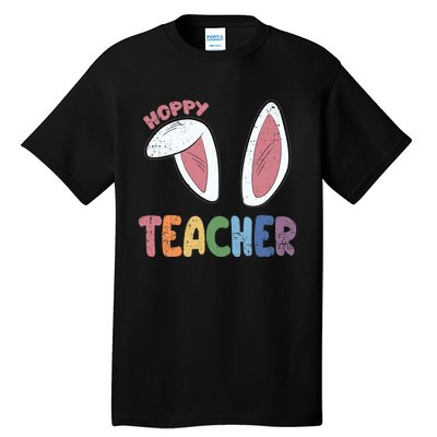 Hoppy Teacher Easter Cute Rabbit Spring Tall T-Shirt