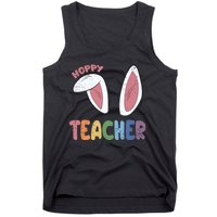 Hoppy Teacher Easter Cute Rabbit Spring Tank Top