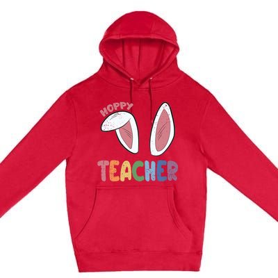 Hoppy Teacher Easter Cute Rabbit Spring Premium Pullover Hoodie