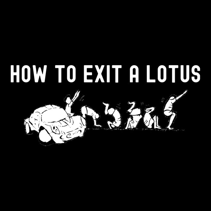 How To Exit A Lotus Racing Car Funny Joke Autocross Drag Gift Impact Tech Backpack