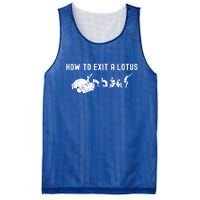 How To Exit A Lotus Racing Car Funny Joke Autocross Drag Gift Mesh Reversible Basketball Jersey Tank