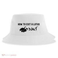 How To Exit A Lotus Racing Car Funny Joke Autocross Drag Gift Sustainable Bucket Hat