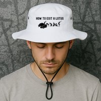 How To Exit A Lotus Racing Car Funny Joke Autocross Drag Gift Bucket Hat