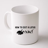 How To Exit A Lotus Racing Car Funny Joke Autocross Drag Gift Mug