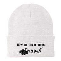 How To Exit A Lotus Racing Car Funny Joke Autocross Drag Gift Beanie