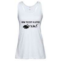 How To Exit A Lotus Racing Car Funny Joke Autocross Drag Gift Ladies Essential Flowy Tank