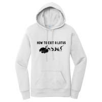 How To Exit A Lotus Racing Car Funny Joke Autocross Drag Gift Women's Pullover Hoodie