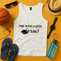 How To Exit A Lotus Racing Car Funny Joke Autocross Drag Gift Tank Top