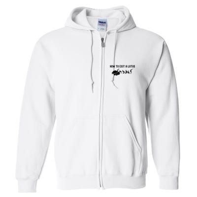 How To Exit A Lotus Racing Car Funny Joke Autocross Drag Gift Full Zip Hoodie