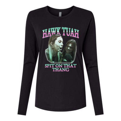 Hawk Tush Election Parody Funny Design Womens Cotton Relaxed Long Sleeve T-Shirt