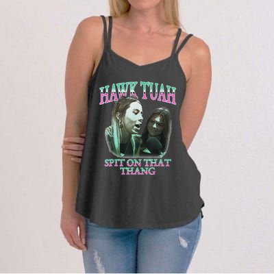 Hawk Tush Election Parody Funny Design Women's Strappy Tank