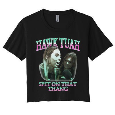 Hawk Tush Election Parody Funny Design Women's Crop Top Tee