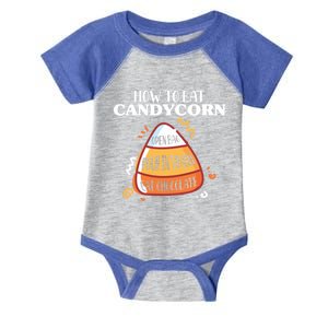 How To Eat Candy Corn Gift Halloween Gift National Candy Corn Day Meaningful Gif Infant Baby Jersey Bodysuit