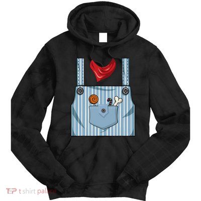Halloween Train Engineer Conductor Costume Party Tie Dye Hoodie
