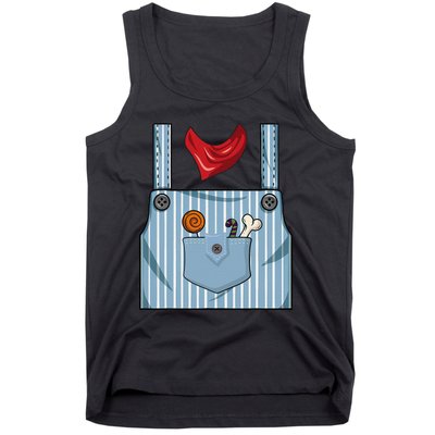 Halloween Train Engineer Conductor Costume Party Tank Top