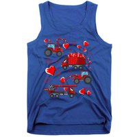 Heart Truck Excavator Forklift Valentines Day Gift Tank Top