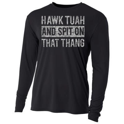 Hawk Tush Election Humor Parody Cooling Performance Long Sleeve Crew