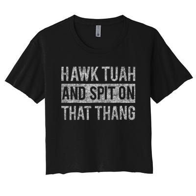 Hawk Tush Election Humor Parody Women's Crop Top Tee