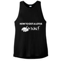 How To Exit A Lotus Racing Car Funny Joke Autocross Drag Gift Ladies PosiCharge Tri-Blend Wicking Tank