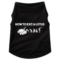 How To Exit A Lotus Racing Car Funny Joke Autocross Drag Gift Doggie Tank