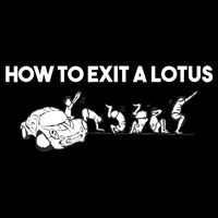 How To Exit A Lotus Racing Car Funny Joke Autocross Drag Gift Impact Tech Backpack