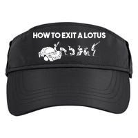 How To Exit A Lotus Racing Car Funny Joke Autocross Drag Gift Adult Drive Performance Visor