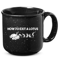 How To Exit A Lotus Racing Car Funny Joke Autocross Drag Gift 15oz Campfire Ceramic Mug