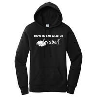 How To Exit A Lotus Racing Car Funny Joke Autocross Drag Gift Women's Pullover Hoodie