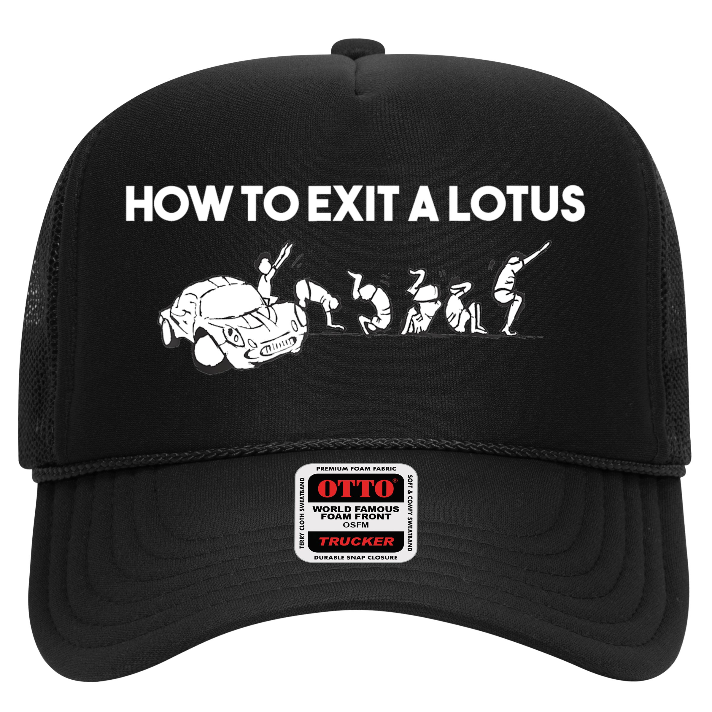 How To Exit A Lotus Racing Car Funny Joke Autocross Drag Gift Hat
