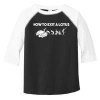 How To Exit A Lotus Racing Car Funny Joke Autocross Drag Gift Toddler Fine Jersey T-Shirt