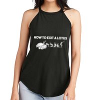 How To Exit A Lotus Racing Car Funny Joke Autocross Drag Gift Women's Perfect Tri Rocker Tank