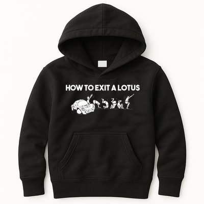 How To Exit A Lotus Racing Car Funny Joke Autocross Drag Gift Kids Hoodie