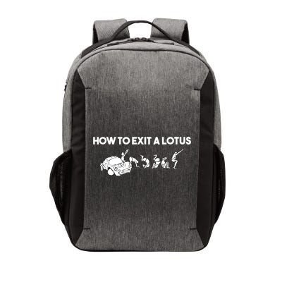 How To Exit A Lotus Racing Car Funny Joke Autocross Drag Gift Vector Backpack