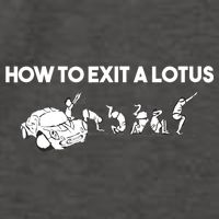 How To Exit A Lotus Racing Car Funny Joke Autocross Drag Gift Vector Backpack