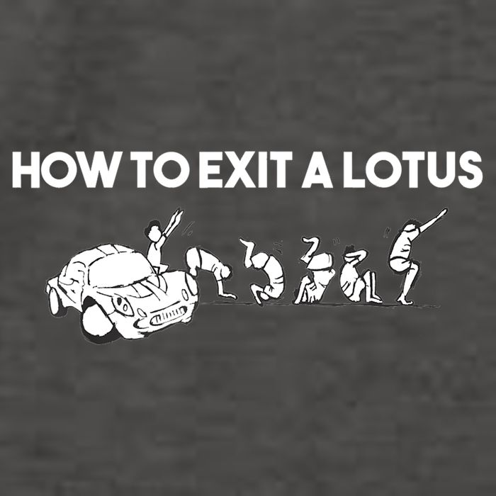 How To Exit A Lotus Racing Car Funny Joke Autocross Drag Gift Vector Backpack