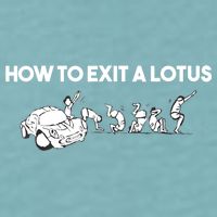 How To Exit A Lotus Racing Car Funny Joke Autocross Drag Gift Sueded Cloud Jersey T-Shirt