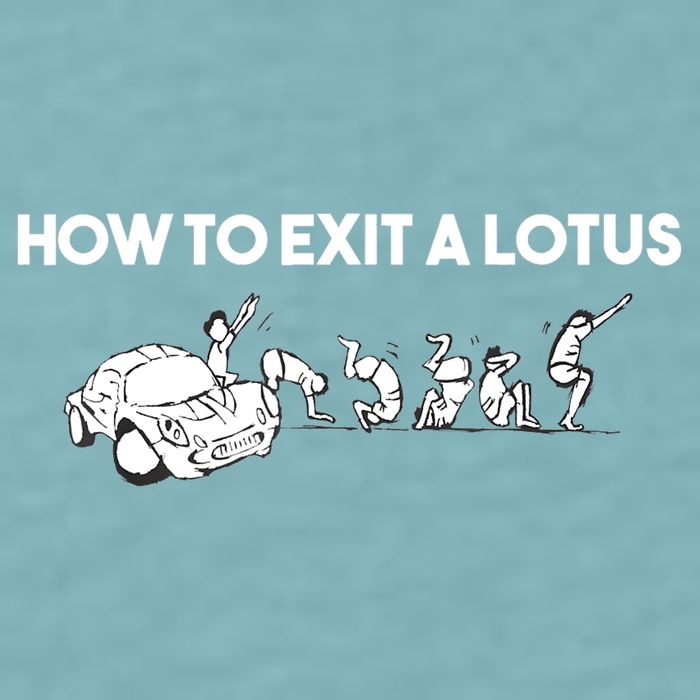 How To Exit A Lotus Racing Car Funny Joke Autocross Drag Gift Sueded Cloud Jersey T-Shirt