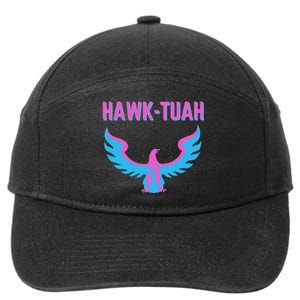 Hawk Tuah Funny Viral Meme 7-Panel Snapback Hat